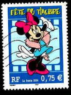 France Poste Obl Yv:3643 Fête Du Timbre Disney Daisy (Lign.Ondulées) - Usati