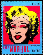 France Poste Obl Yv:3628 Mi:3770 Andy Warhol Marilyn (Lign.Ondulées) - Gebraucht
