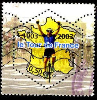 France Poste Obl Yv:3583 Mi:3725 Le Tour De France (Lign.Ondulées) - Gebruikt