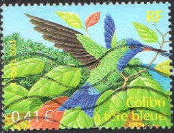 France Poste Obl Yv:3548 Colibri à Tête Bleu (Lign.Ondulées) - Used Stamps