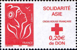 France Poste N** Yv:3745 Mi:3896 Solidarité Asie Croix-Rouge Française - Neufs