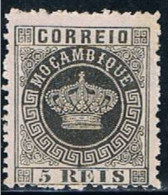 Moçambique, 1876, # 1 Dent. 12 1/2, MNG - Mozambique