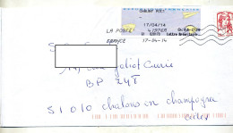 Lettre Flamme Chiffree Sur Ciappa Vignette Bureau Chauny - Mechanical Postmarks (Advertisement)
