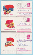 USSR 1981.0407-0623. Great October Anniversary. Prestamped Covers (3), Used - 1980-91