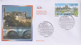 Enveloppe  FDC   1er   Jour    FRANCE    Emission  Commune   FRANCE - CHINE   La  SEINE - PARIS    2014 - Joint Issues