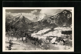 AK Hinterstoder /O.-Ö., Ortsansicht Im Schnee  - Sonstige & Ohne Zuordnung