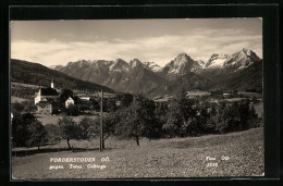 AK Vorderstoder /OÖ., Ortsansicht Gegen Totes Gebirge  - Other & Unclassified