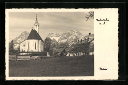 AK Vorderstoder /O.-Ö., Die Kirche Gegen Die Berge  - Autres & Non Classés