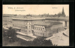 AK Wien, Schmerlingplatz Mit Parlament Und Rathaus  - Autres & Non Classés