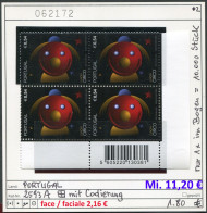 Portugal 2002 - Michel 2593 A - ** Mnh Neuf Postfris - CEPT - EUROPA - Viererblock / Bloc De 4 - Mit Code - Nuovi