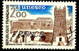 France Service Obl Yv: 75 Mi:29 Mauritanie Chinguetti-La Mosquée (Obl.mécanique) - Usados