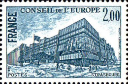 France Service N** Yv: 64 Mi:26 Strasbourg Bâtiment Du Conseil - Mint/Hinged