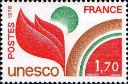 France Service N** Yv: 57 Mi:20 Unesco - Ungebraucht