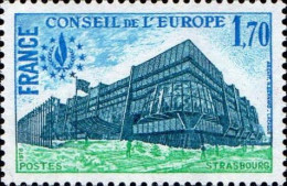 France Service N** Yv: 59 Mi:24 Strasbourg Bâtiment Du Conseil - Mint/Hinged