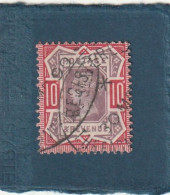 ///   ANGLETERRE ///    N° 102 --- 10 Pence -- Côte 45€ - Oblitérés