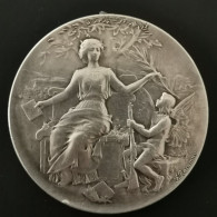 MEDAILLE DE TIR ARGENT 57.8g 50mm 1909 SOUS OFFICIERS INFANTERIE Par RASUMNY - Otros & Sin Clasificación