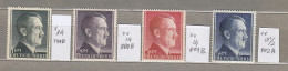 GERMANY 1942 Definitive Set MNH/MH(**/*) Perforation And Quality Look Scans. (30271-1) - Neufs