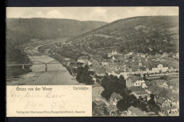 AK Oberweser Dampfschifffahrt 1907 Blick Auf Carlshafen (PK0765 - Andere & Zonder Classificatie