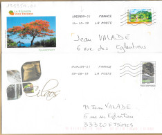 Entiers Envelppes Timbres Commémoratif SV Oblitération MTP Toshiba Ile De La Réunion 2019 - Overprinted Covers (before 1995)