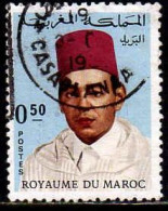 Maroc Poste Obl Yv: 544 Mi:609 Hassan II Burnous (Beau Cachet Rond) - Marokko (1956-...)