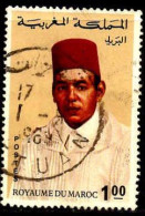 Maroc Poste Obl Yv: 549 Mi:614 Hassan II Burnous Grand (TB Cachet Rond) - Marocco (1956-...)