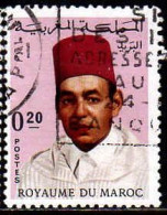 Maroc Poste Obl Yv: 539 Mi:604 Hassan II Burnous (Belle Obl.mécanique) - Marruecos (1956-...)