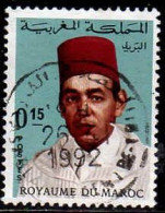 Maroc Poste Obl Yv: 538 Mi:603 Hassan II Burnous (TB Cachet à Date) - Morocco (1956-...)