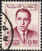 Maroc Poste Obl Yv: 444 Mi:502 Hassan II (cachet Rond) - Maroc (1956-...)