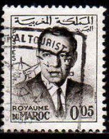 Maroc Poste Obl Yv: 437 Mi:491 Hassan II (Belle Obl.mécanique) - Maroc (1956-...)