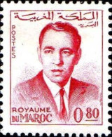 Maroc Poste N* Yv: 444 Mi:502 Hassan II (Trace De Charnière) - Marocco (1956-...)