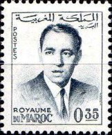 Maroc Poste N* Yv: 441A Mi:497 Hassan II (Trace De Charnière) - Marocco (1956-...)