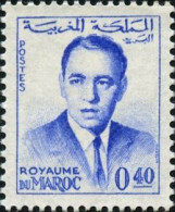 Maroc Poste N* Yv: 441B Mi:498 Hassan II (Trace De Charnière) - Marokko (1956-...)