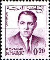 Maroc Poste N* Yv: 440 Mi:494I Hassan II (Trace De Charnière) - Marokko (1956-...)