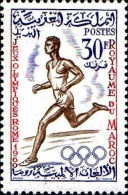 Maroc Poste N* Yv: 417 Mi:466 Jeux Olympiques Rome Course à Pied (Trace De Charnière) - Marokko (1956-...)