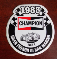 Autocollant Champion 1983 Gran Premio Di San Marino Imola - Pegatinas