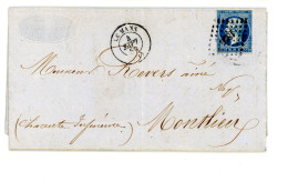 Courrier Facture An 1859  Pour REVERS à MONTLIEU 17 Des Produits Du Pays FAYOU à LE MANS 72 Sarthe - 1853-1860 Napoleon III