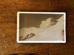 Nécrologie * Femme " Mme Henry CHARTIER Née Angèle MAZIER " Décédée Mort Sur Son Lit * Mortem * Photo CDV 12.5x8cm - Photographie