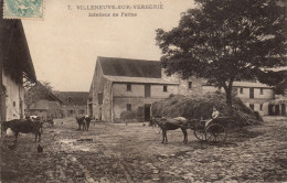 60 - VLLENEUVE-SUR-VERBERIE - Intérieur De Ferme - Autres & Non Classés