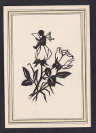 Flowers / Postcard Not Circulated, 2 Scans - Scherenschnitt - Silhouette