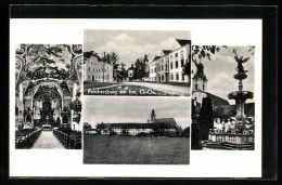 AK Reichersberg Am Inn, Kirche, Innenansicht, Brunnen  - Andere & Zonder Classificatie