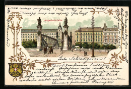 Lithographie Wien, Augartenbrücke  - Andere & Zonder Classificatie