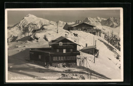 AK Kitzbühel-Hahnenkamm, Unterkunftshaus Hahnenkammbahn Im Schnee  - Other & Unclassified