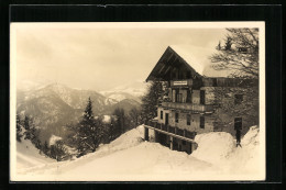 AK Waidring, Alpengasthaus Steinplatte, Bes.Johann Köck, Im Schnee  - Autres & Non Classés