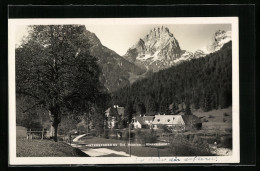 AK Hinterstoder /Ob. Öst., Hotel-Pension Johannishof Gegen Die Berge  - Other & Unclassified