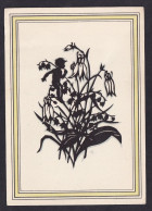 Flowers / Postcard Not Circulated, 2 Scans - Silhouette - Scissor-type