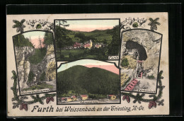 AK Furth Bei Weissenbach /Triesting, Ortsansicht Aus Der Vogelschau, Türkenloch, Steinwandklamm  - Other & Unclassified
