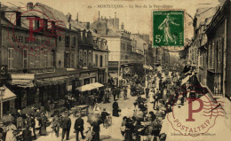 FRANCIA. FRANCE. Montluçon. LA RUE DE LA REPUBLIQUE. CAFE - Montlucon