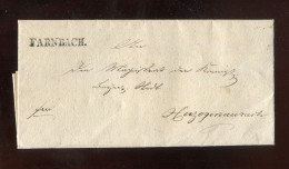 "BAYERN" 1832, Vorphila-Brief Mit Klarem L1 "FARNBACH", Innen Gebuehren- Und Praegestempel (L2005) - Prephilately