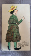 CPA  - ILLUSTRATEUR ??? -  HUMOUR COMIQUE ET GRIVOIS DES ANNEES FOLLES - MOQUERIE SUR LA FEMME - 1900-1949