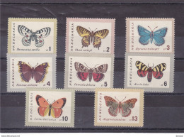 BULGARIE 1962 PAPILLONS Yvert 1155-1162, Michel 1339-1346 NEUF** MNH Cote 12 Euros - Nuevos